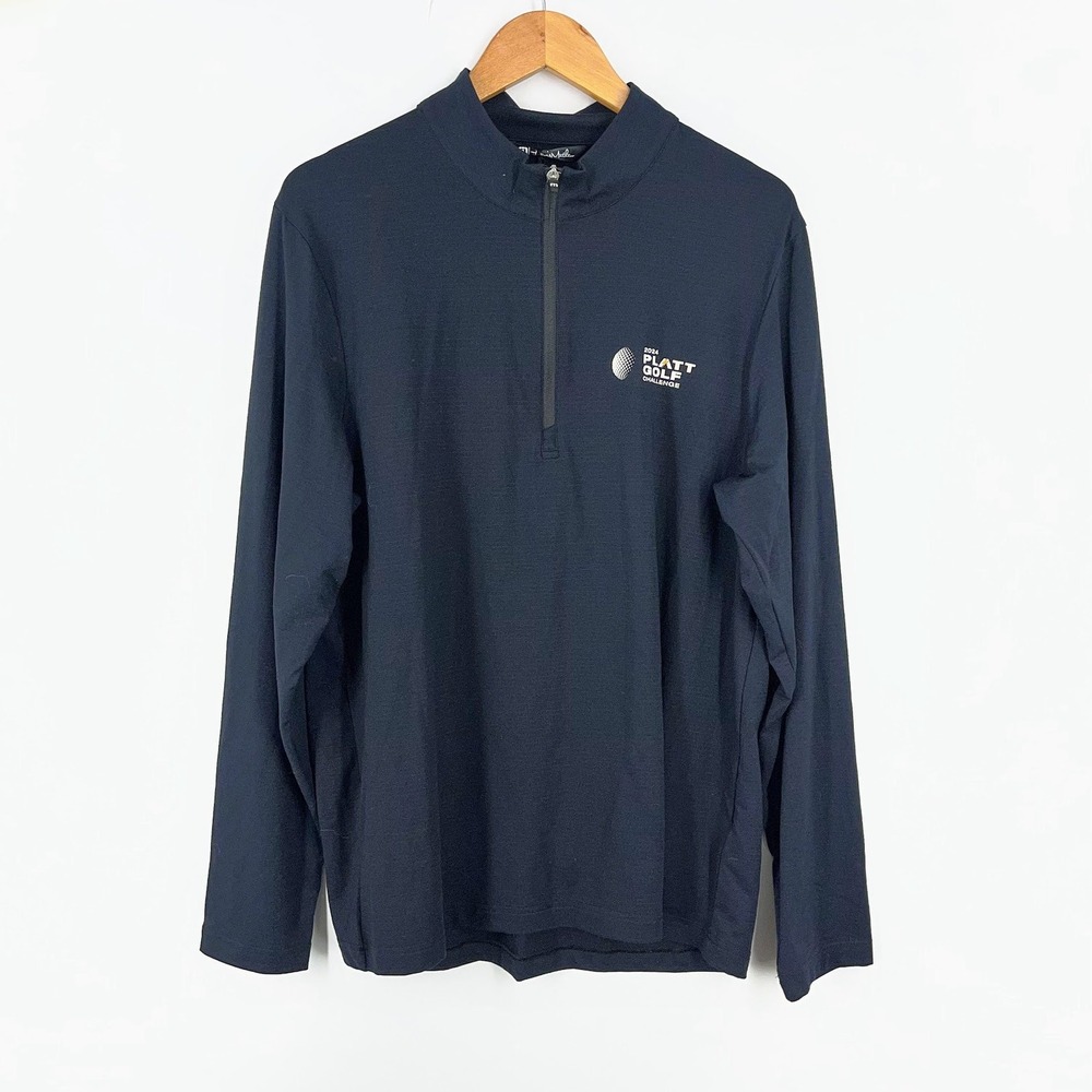 TravisMathew Mens Crestwell 1/4‎ Zip Pullover Platt Golf Challenge Size L NWT